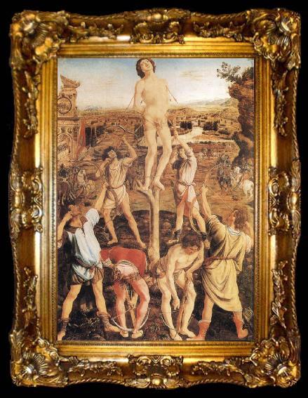 framed  Antonio del Pollaiuolo The Martydom of St.Sebastian, ta009-2